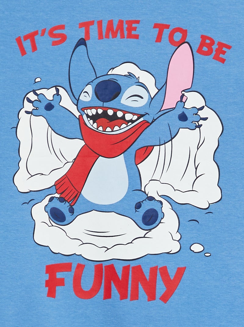 Sweat en molleton 'Stitch' 'Disney' Bleu - Kiabi