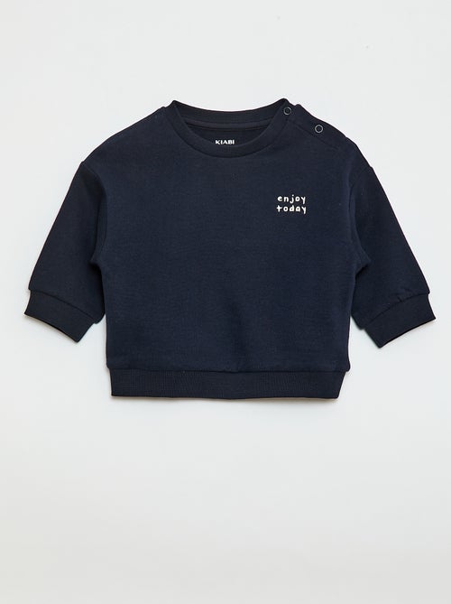 Sweat en molleton uni - Kiabi