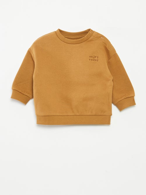 Sweat en molleton uni - Kiabi