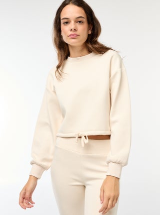 Sweat en molleton uni doux et chaud