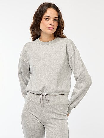 Sweat en molleton uni doux et chaud