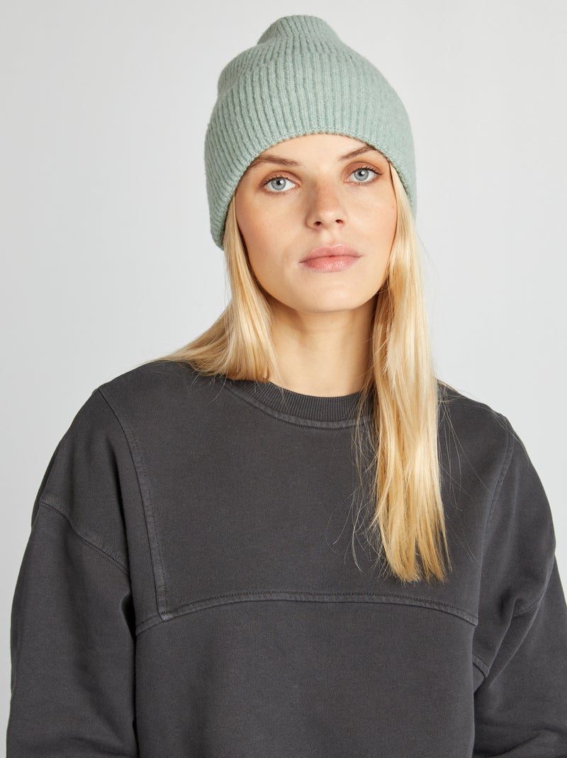 Sweat en molleton uni Noir - Kiabi