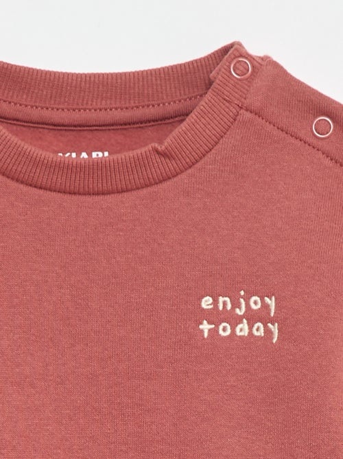 Sweat en molleton uni - Kiabi