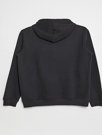 Sweat en molleton zippé et à capuche