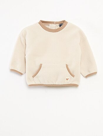 Sweat en polaire avec poche kangourou