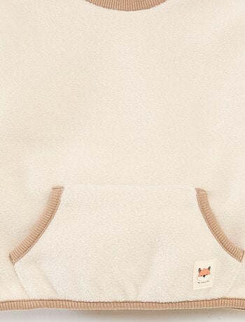 Sweat en polaire avec poche kangourou