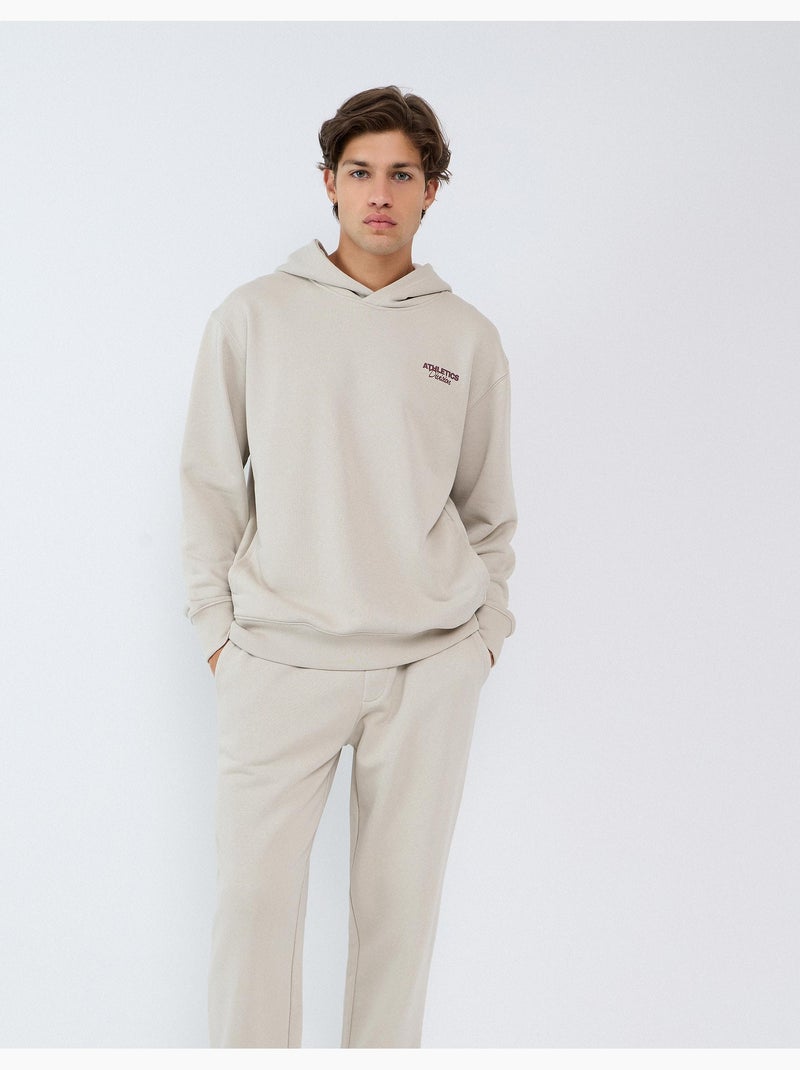 Sweat en polaire imprimé, mo fashion Beige - Kiabi