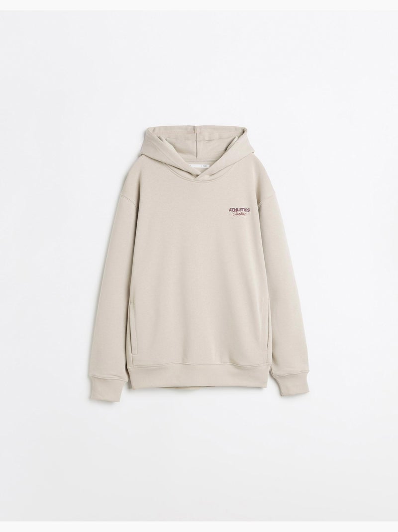 Sweat en polaire imprimé, mo fashion Beige - Kiabi