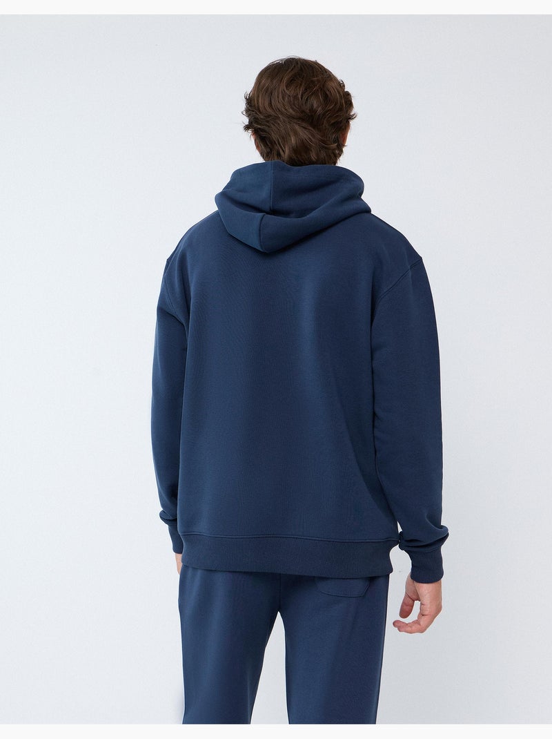 Sweat en polaire imprimé, mo fashion Bleu - Kiabi