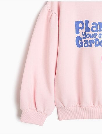 Sweat en polaire imprimé, mo fashion