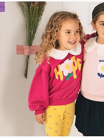 Sweat en polaire imprimé, mo fashion