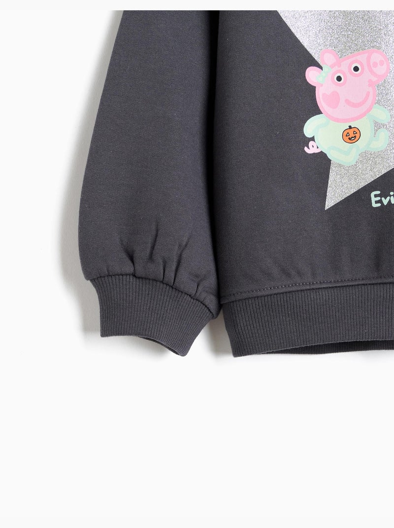 Sweat en polaire 'peppa pig', mo fashion Gris - Kiabi