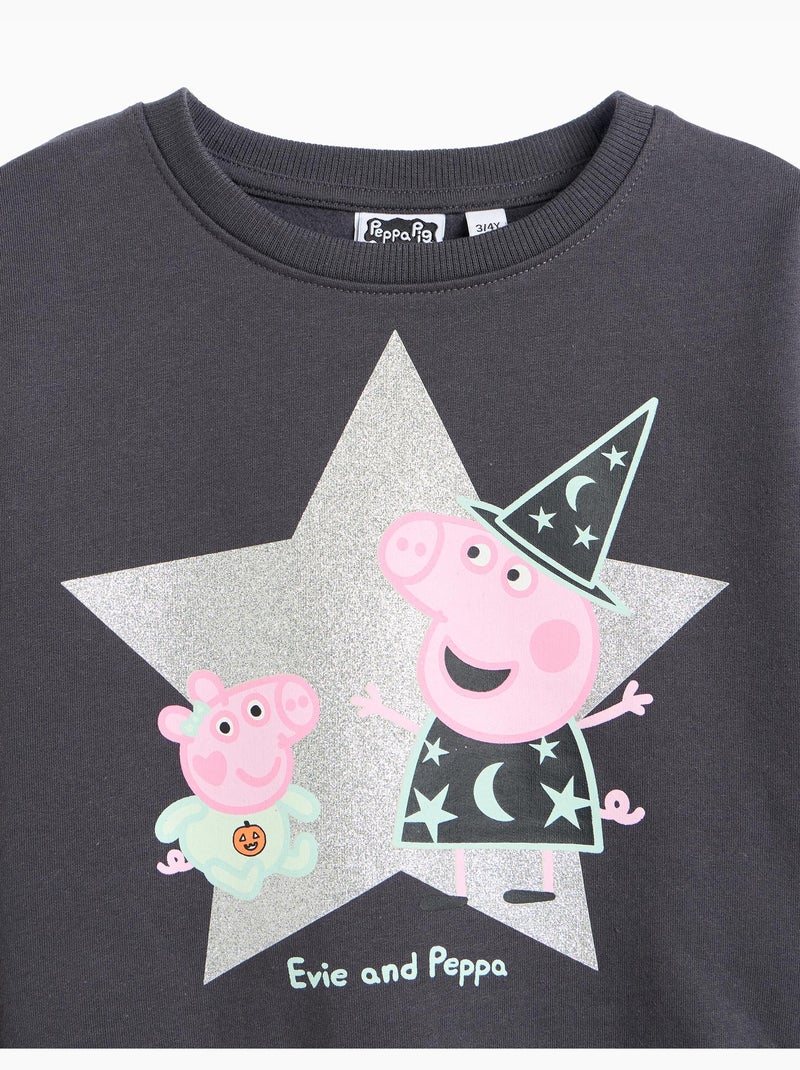 Sweat en polaire 'peppa pig', mo fashion Gris - Kiabi
