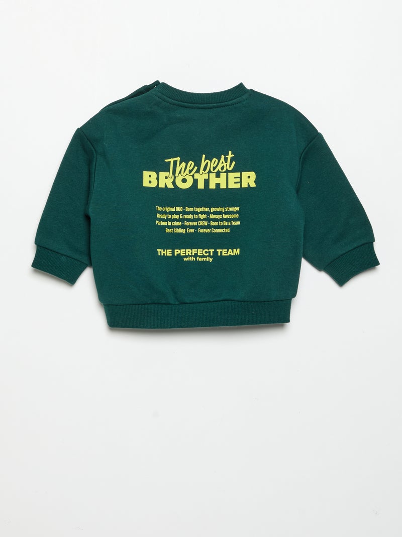 Sweat en polaire Vert - Kiabi