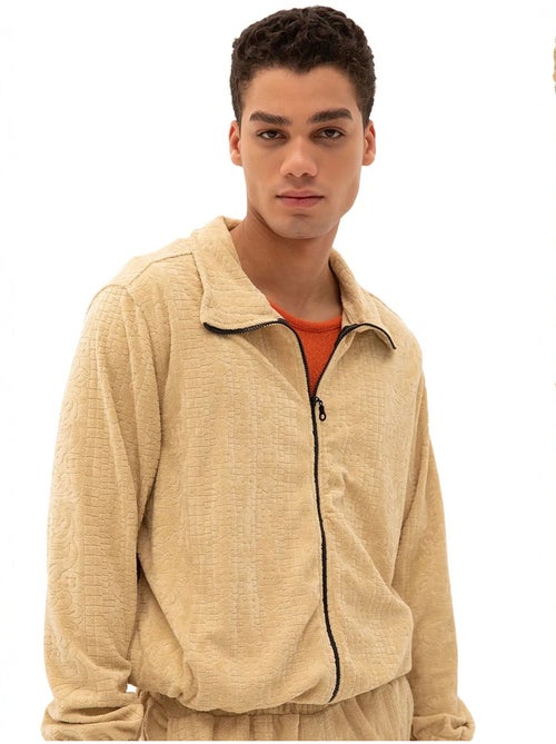 Sweat en velours zippé pour homme giesto - Kiabi Sweat en velours zippé pour homme giesto - Kiabi