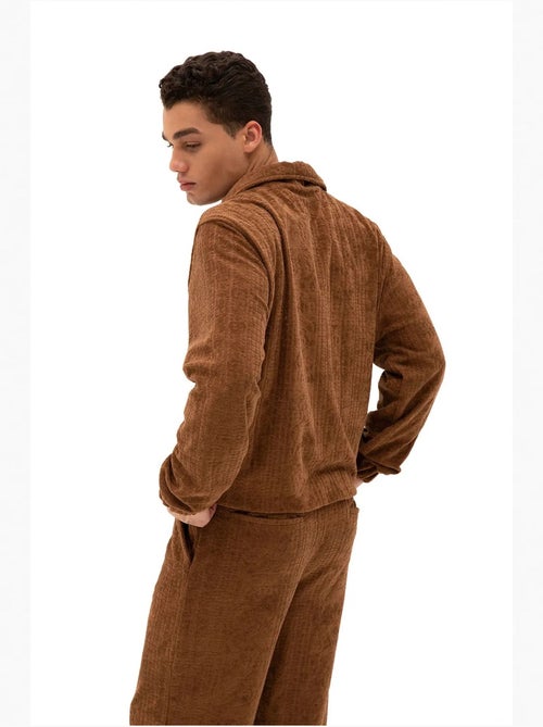 Sweat en velours zippé pour homme giesto - Kiabi
