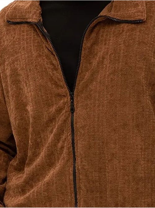 Sweat en velours zippé pour homme giesto - Kiabi