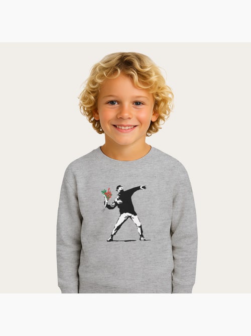 Sweat Enfant BANKSY LOVE - Kiabi