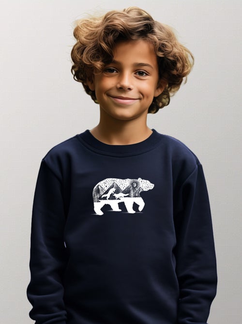 Sweat Enfant BEAR AND FOXES - Kiabi Sweat Enfant BEAR AND FOXES - Kiabi