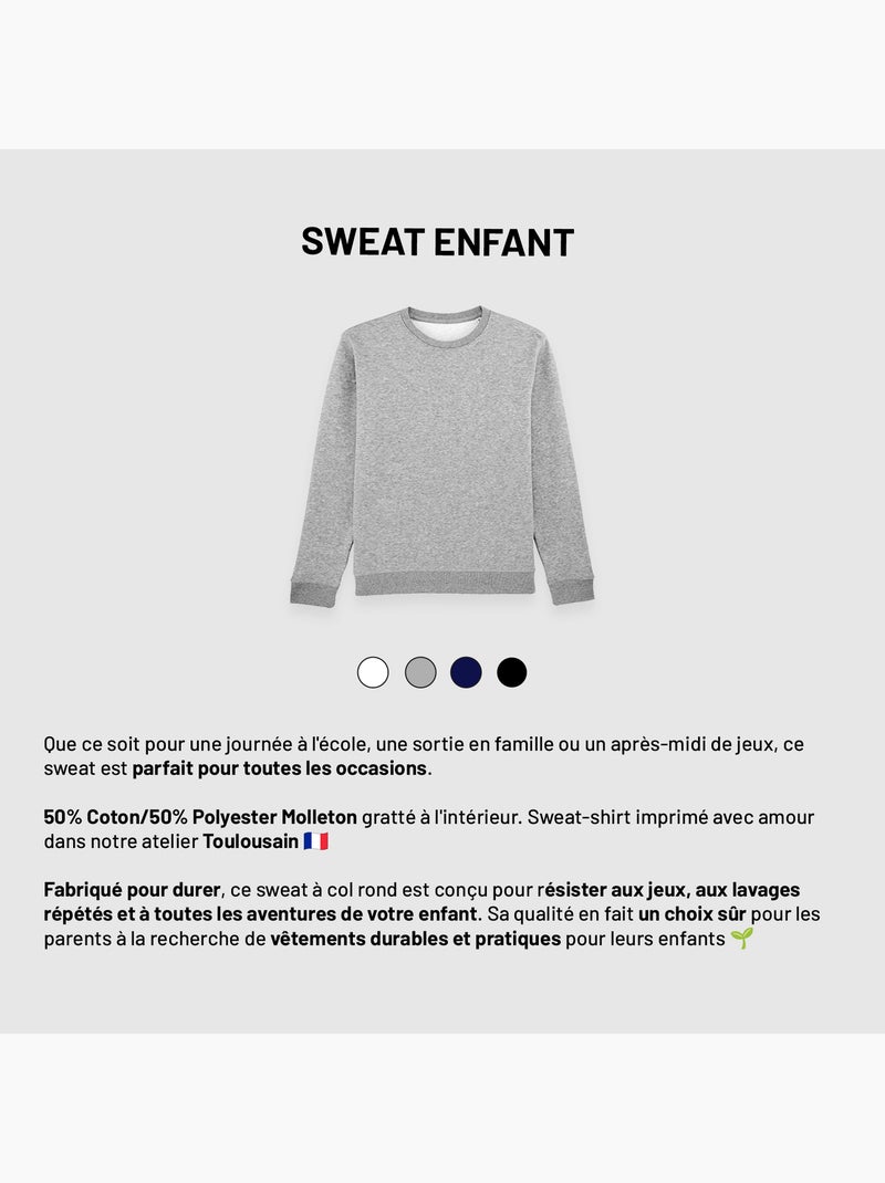 Sweat Enfant BEBE OURS Gris chiné - Kiabi