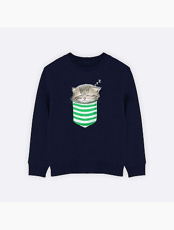 Sweat Enfant CAT IN THE POCKET