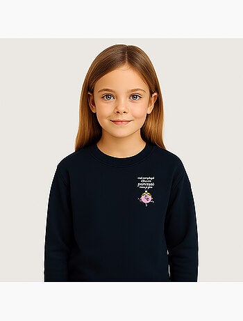 Sweat Enfant C'EST COMPLIQUÉ D'ÊTRE UNE PRINCESSE CŒUR