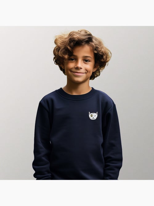 Sweat Enfant CHAT CLIN DOEIL CŒUR - Kiabi
