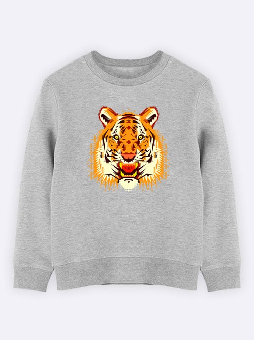 Sweat Enfant CHOBOPOP GEOMETRIC TIGER - Kiabi Sweat Enfant CHOBOPOP GEOMETRIC TIGER - Kiabi