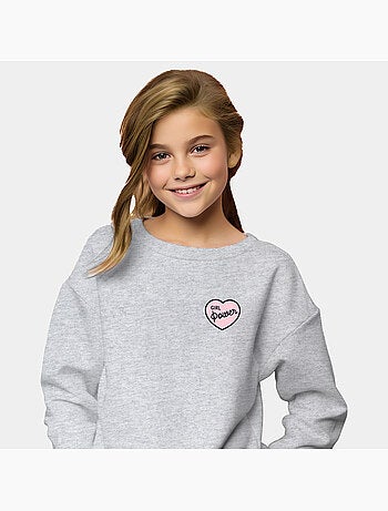 Sweat Enfant GIRL POWER PINK HEART