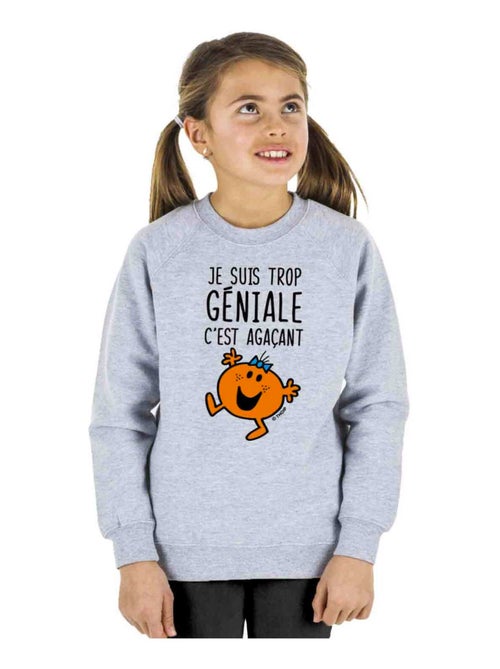 Sweat Enfant JE SUIS TROP GÉNIALE C'EST AGAÇANT - Kiabi Sweat Enfant JE SUIS TROP GÉNIALE C'EST AGAÇANT - Kiabi