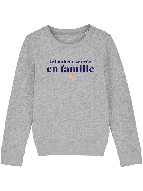 Sweat Enfant LE BONHEUR SE CRÉE EN FAMILLE - Kiabi Sweat Enfant LE BONHEUR SE CRÉE EN FAMILLE - Kiabi