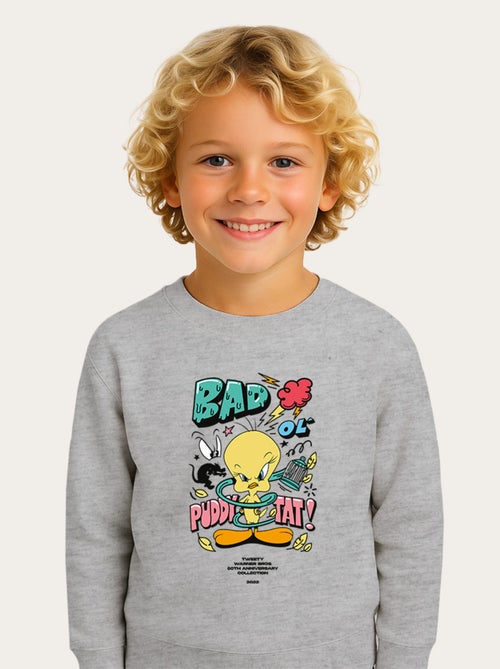 Sweat Enfant LONELEY TUNES TWEETY 80TH BAD - Kiabi