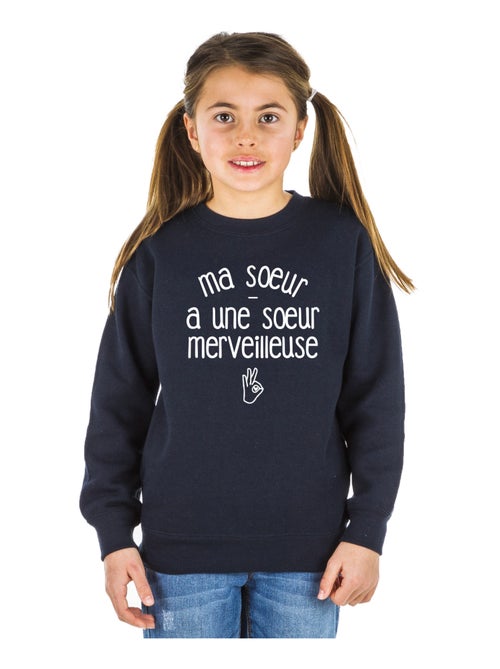 Sweat Enfant MA SŒUR A UNE SŒUR MERVEILLEUSE - Kiabi Sweat Enfant MA SŒUR A UNE SŒUR MERVEILLEUSE - Kiabi
