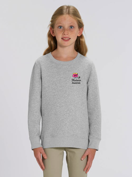 Sweat Enfant MADAME BAVARDE COEUR - Kiabi Sweat Enfant MADAME BAVARDE COEUR - Kiabi