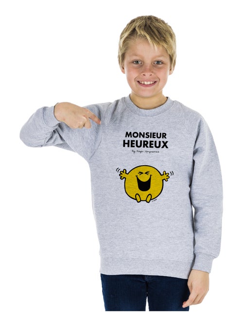 Sweat Enfant MONSIEUR HEUREUX - Kiabi