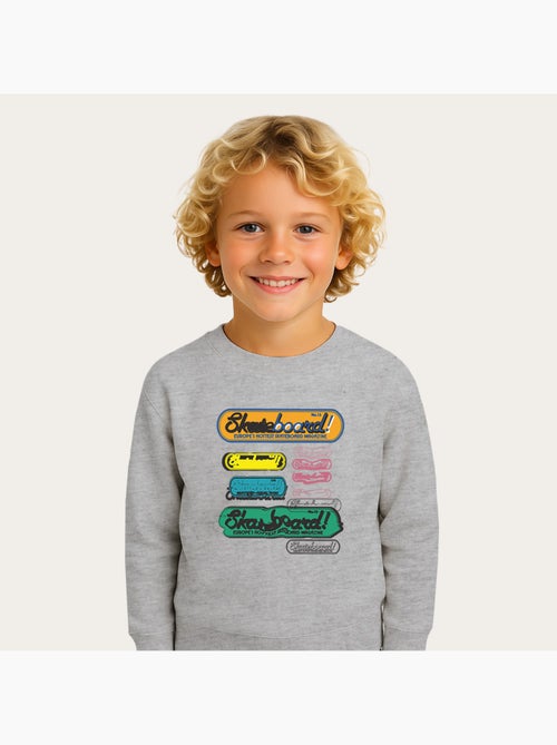 Sweat Enfant SKATEBOARD! MAGAZINE MORE STATIC - Kiabi Sweat Enfant SKATEBOARD! MAGAZINE MORE STATIC - Kiabi
