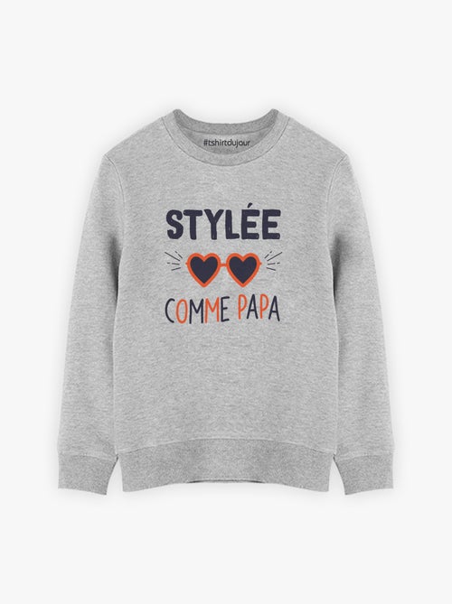 Sweat Enfant STYLÉE COMME PAPA - Kiabi Sweat Enfant STYLÉE COMME PAPA - Kiabi