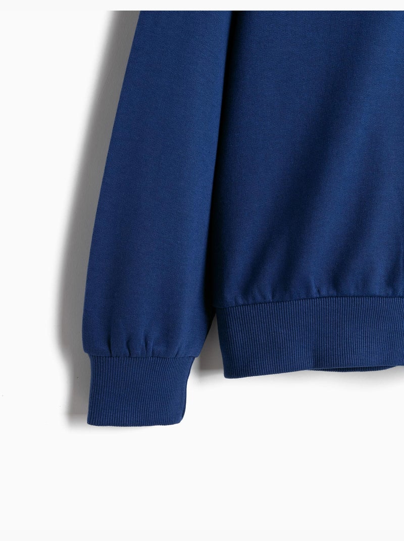 Sweat éponge, mo fashion Bleu - Kiabi