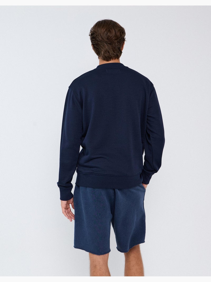 Sweat éponge, mo fashion Bleu - Kiabi