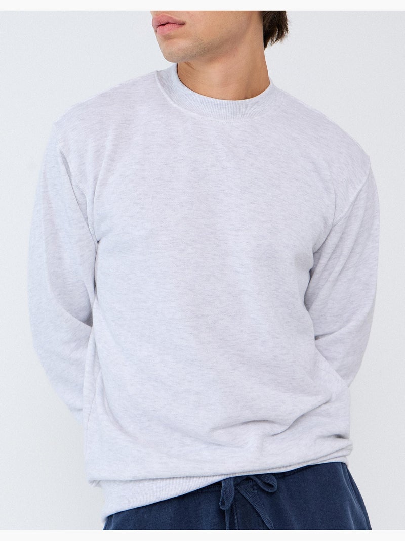 Sweat éponge, mo fashion Gris - Kiabi