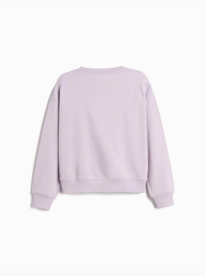 Sweat éponge, mo fashion Mauve lilas - Kiabi