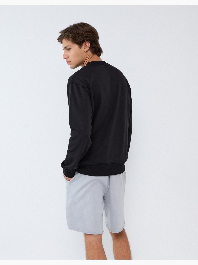 Sweat éponge, mo fashion Noir - Kiabi