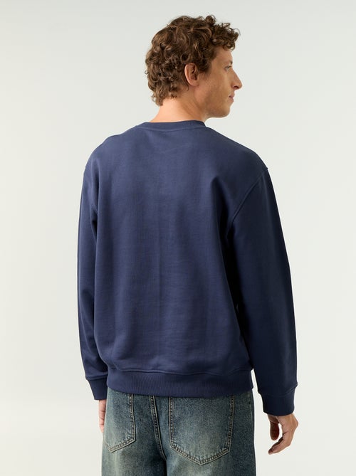 Sweat esprit sportswear avec inscriptions brodées - Kiabi