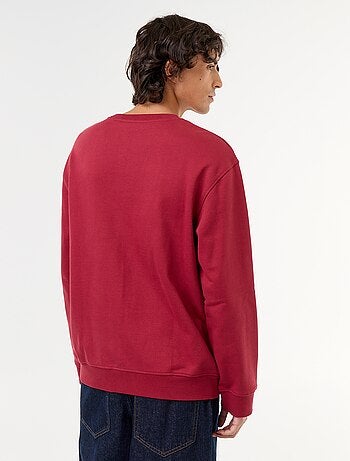 Sweat esprit sportswear avec inscriptions brodées