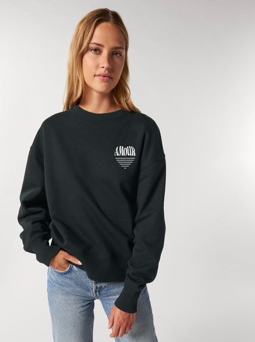 Sweat Femme - AMOUR COEUR 2 - Kiabi Sweat Femme - AMOUR COEUR 2 - Kiabi