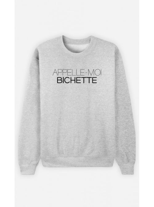 Sweat Femme - APPELLE-MOI BICHETTE - Kiabi