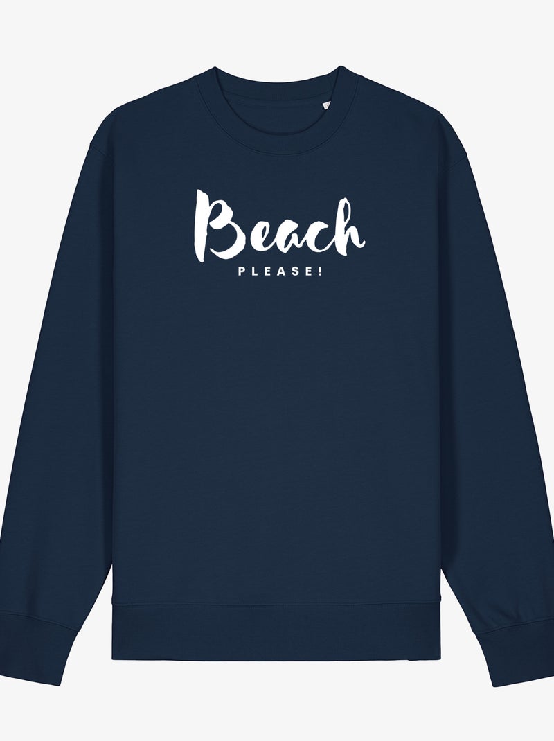 Sweat Femme - BEACH PLEASE Bleu marine - Kiabi