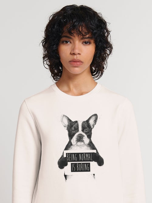 Sweat Femme - BEING NORMAL IS BORING - Kiabi