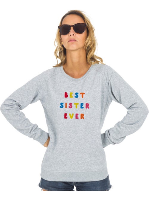 Sweat Femme - BEST SISTER EVER COLORÉE WAF - Kiabi