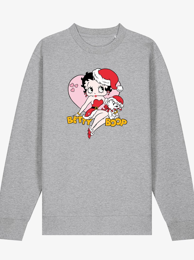 Sweat Femme - BETTY BOOP 1 Gris chiné - Kiabi